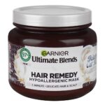 Garnier Ultimate Blends Hair Remedy Hypoallergenic Mask – Delicate Hair & Scalp Treatment with Oat Milk & Rice Cream
